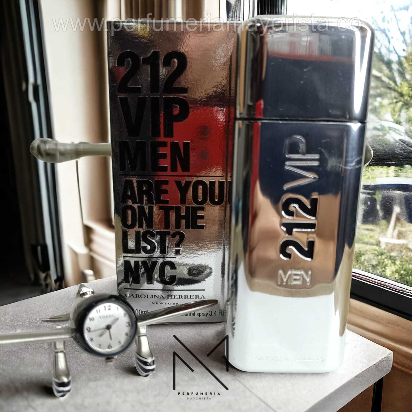 212 VIP men Carolina Herrera 100ml EDT (METALICA) PREMIUM 1.1