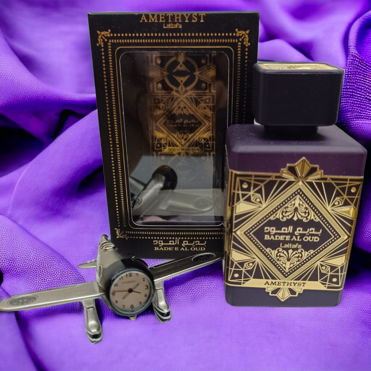 Bade'e Al Oud Amethyst Lattafa unisex 100ml EDP (LUJO) en caja PREMIUM 1.1