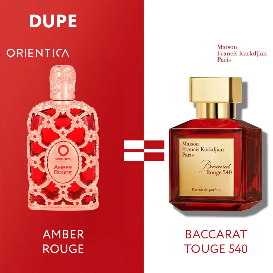 Amber Rouge de Orientica  EDP Unisex 80ml (CAJA) PREMIUM 1.1