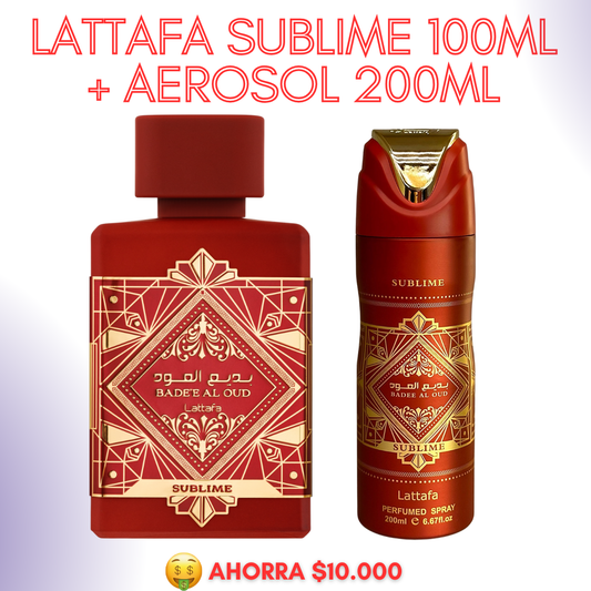 Promo 3 Lattafa sublime (CAJA) + aerosol