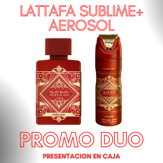 Promo 3 Lattafa sublime + aerosol