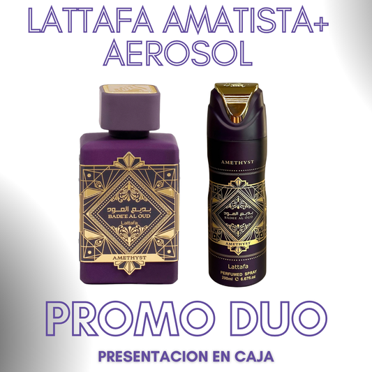 Promo 2 Lattafa amatista + aerosol