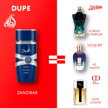 asad zanzibar Lattafa 100ml EDP PREMIUM 1.1